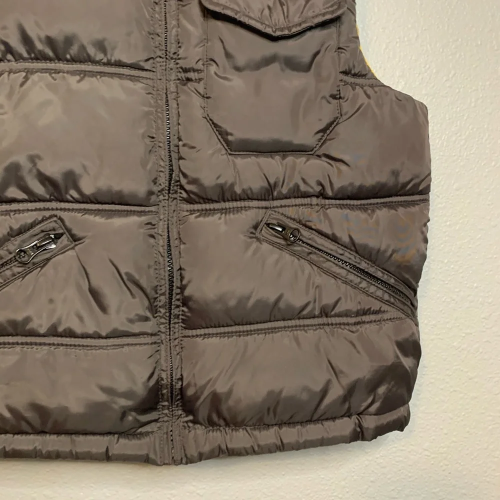 Gap kids 6/7 S puffer vest pockets mock neck warm